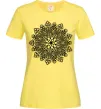 Жіноча футболка Візерунок хінді Лимонний фото