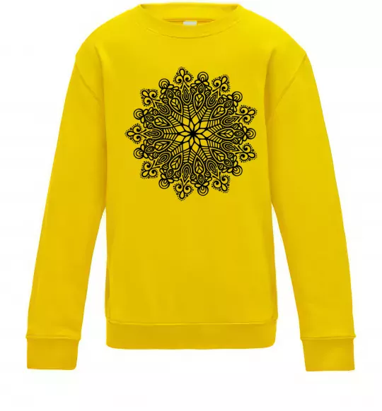 Дитячий світшот Візерунок хінді Сонячно жовтий фото