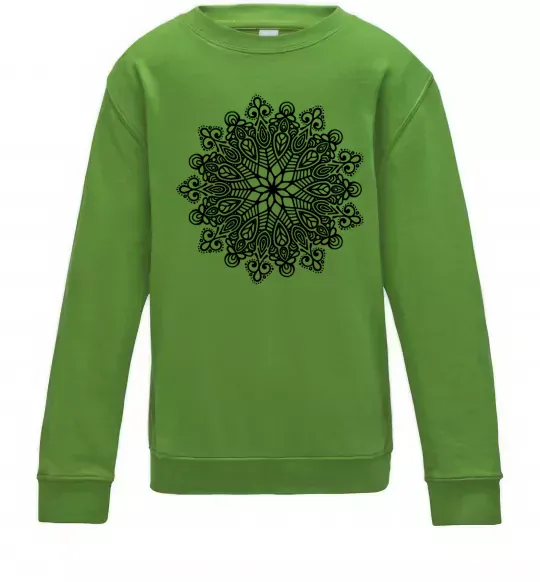 Дитячий світшот Візерунок хінді Лаймовий фото