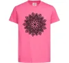Дитяча футболка Візерунок хінді Яскраво-рожевий фото