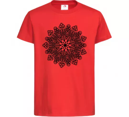 Дитяча футболка Візерунок хінді Червоний фото
