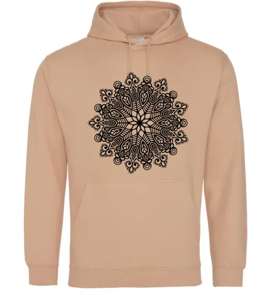 Жіноча толстовка (худі) Візерунок хінді Пісочний фото