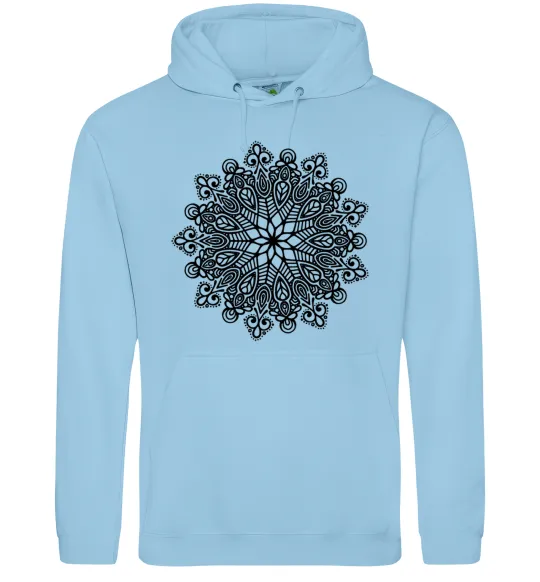 Жіноча толстовка (худі) Візерунок хінді Блакитний фото