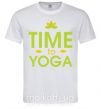 Мужская футболка Time to yoga Белый фото