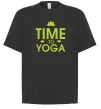 Футболка Оверсайз Time to yoga Черный фото