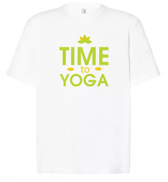 Футболка Оверсайз Time to yoga Белый фото