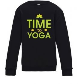 Детский Свитшот Time to yoga Детский Свитшот Time to yoga