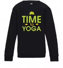 Детский Свитшот Find peace Черный фото