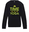 Детский Свитшот Time to yoga Черный Детский Свитшот Time to yoga Черный фото