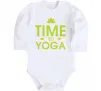 Детский боди Time to yoga Белый фото
