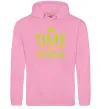 Жіноча толстовка (худі) Time to yoga Рожевий фото