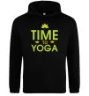Жіноча толстовка (худі) Time to yoga Чорний Жіноча толстовка (худі) Time to yoga Чорний фото