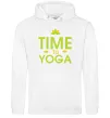 Жіноча толстовка (худі) Time to yoga Білий Жіноча толстовка (худі) Time to yoga Білий фото