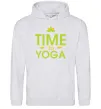 Жіноча толстовка (худі) Time to yoga Сірий меланж Жіноча толстовка (худі) Time to yoga Сірий меланж фото