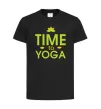 Дитяча футболка Time to yoga Чорний фото