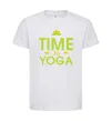 Дитяча футболка Time to yoga Білий фото