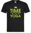 Чоловіча футболка Time to yoga Чорний фото