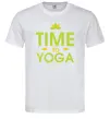 Чоловіча футболка Time to yoga Білий фото