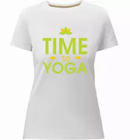 Женская премиум футболка Namaste Белый фото