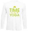 Лонгслив Time to yoga Белый Лонгслив Time to yoga Белый фото