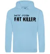 Мужская толстовка (худи) My job fat killer Голубой фото