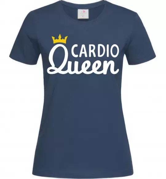 Женская футболка Cardio queen Темно-синий фото