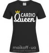 Женская футболка Cardio queen Черный фото