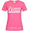 Женская футболка Cardio queen Ярко-розовый фото
