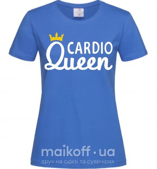 Женская футболка Cardio queen Ярко-синий фото