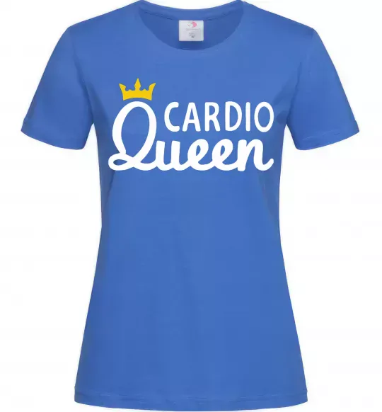 Женская футболка Cardio queen Ярко-синий фото