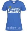 Жіноча футболка Cardio queen Яскраво-синій фото