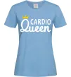 Женская футболка Cardio queen Голубой Женская футболка Cardio queen Голубой фото