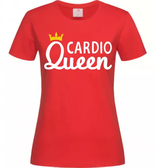 Женская футболка Cardio queen Красный фото