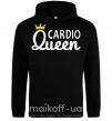 Женская толстовка (худи) Cardio queen Черный фото