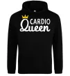 Женская толстовка (худи) Cardio queen Черный фото