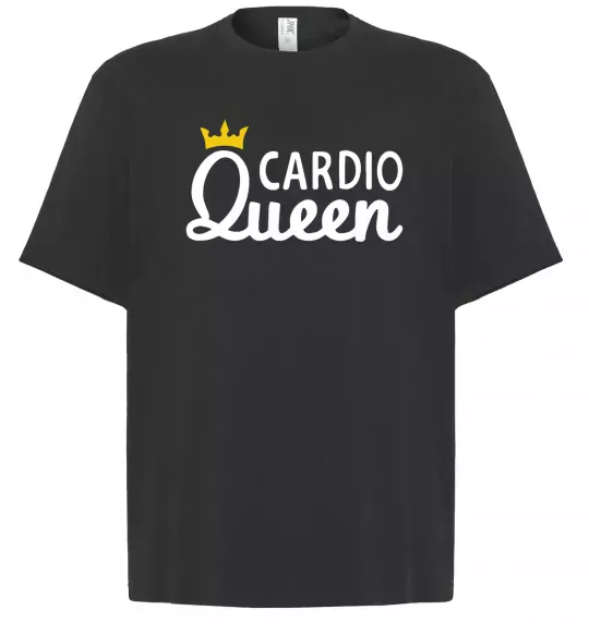 Футболка Оверсайз Cardio queen Чорний фото