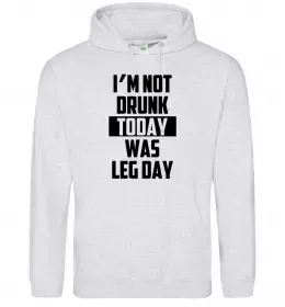 Чоловіча толстовка (худі) Deadlift unicorn Сірий меланж фото