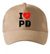 Кепка I love PD Пісочний фото