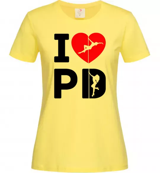 Жіноча футболка I love PD Лимонний фото