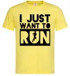 Чоловіча футболка I just want to run Лимонний Чоловіча футболка I just want to run Лимонний фото
