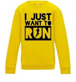 Детский Свитшот I just want to run Детский Свитшот I just want to run