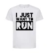 Дитяча футболка I just want to run Білий фото