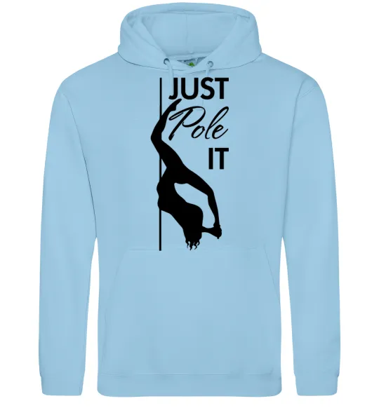 Жіноча толстовка (худі) Just pole it Блакитний фото