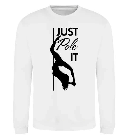 Світшот Just pole it Білий фото