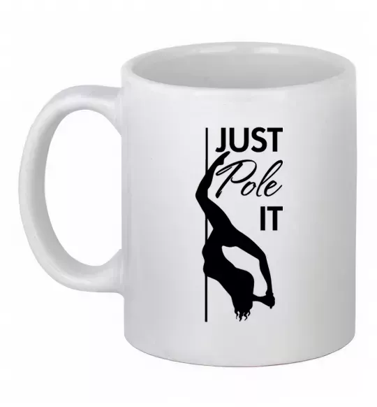 Чашка керамическая Just pole it Белый фото