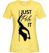 Жіноча футболка Just pole it Лимонний фото