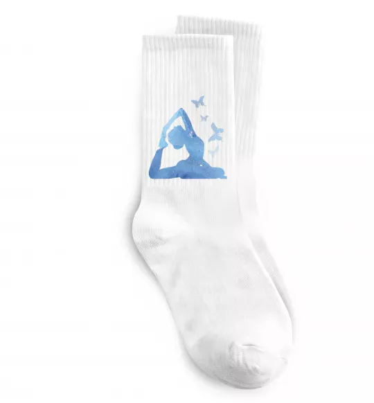 Шкарпетки Yoga girl Білий фото