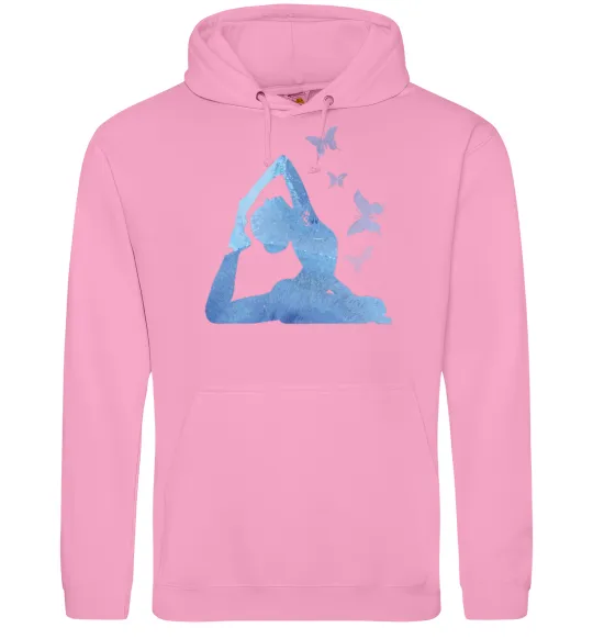 Жіноча толстовка (худі) Yoga girl Рожевий фото