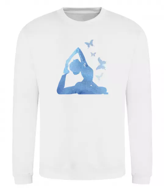 Світшот Yoga girl Білий фото