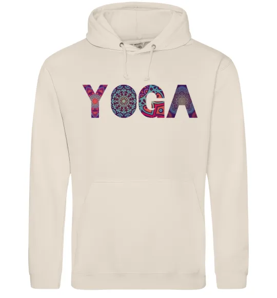 Мужская толстовка (худи) Yoga text Таш фото